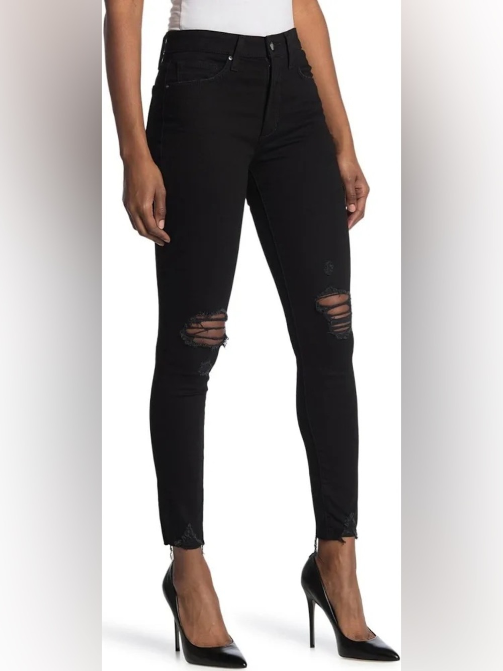 Joe's Jeans Black Skinny High-Rise Jeans